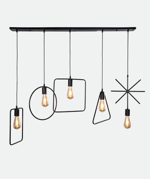 Industrial Black Track Pendant