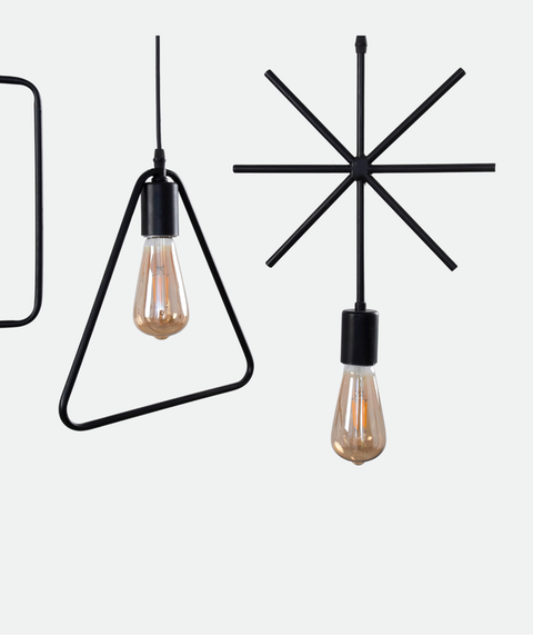 Industrial Black Track Pendant