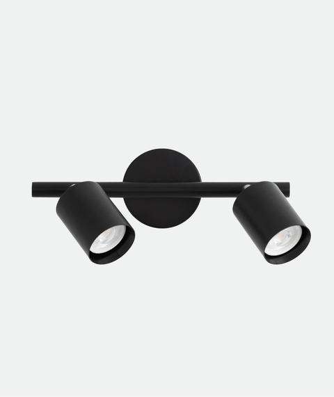 Sleek Black Matte Track Wall Light