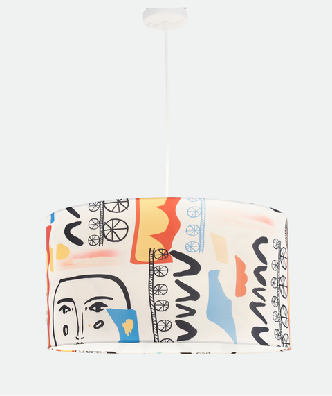 Modern Printed shade Pendant