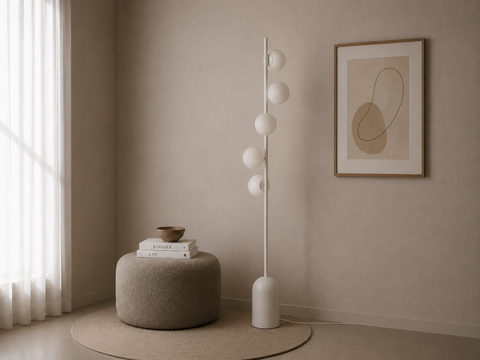 Modern Grey Floor Lamp