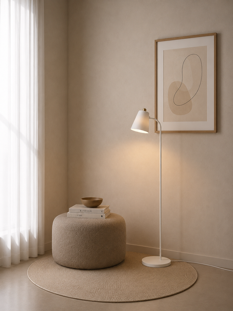 Minimalist White Floor Lamp