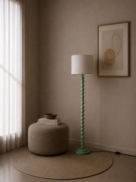 Stylish Pistage Wooden Floor Lamp