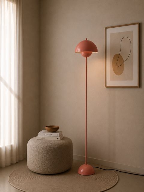 Modern Pink Powder Floor Lamp