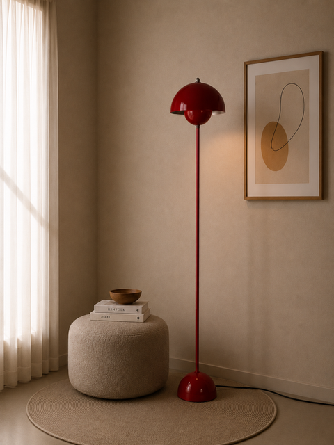 Modern Red Floor Lamp