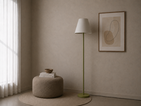 Modern  Apple Green Floor Lamp