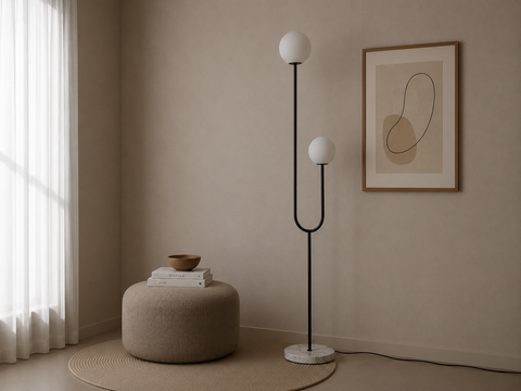 Modern Black Minimalist Floor Lamp