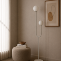 Modern Light Grey Minimalist Floor Lamp
