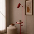Red Playful Multitask Floor Lamp