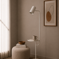 White Playful Multitask Floor Lamp