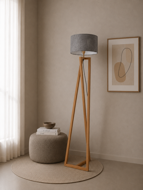 Modern Grey Floor Lamp