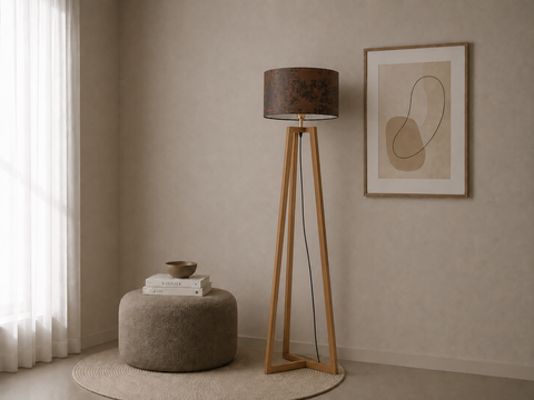 Modern Brown Floor Lamp