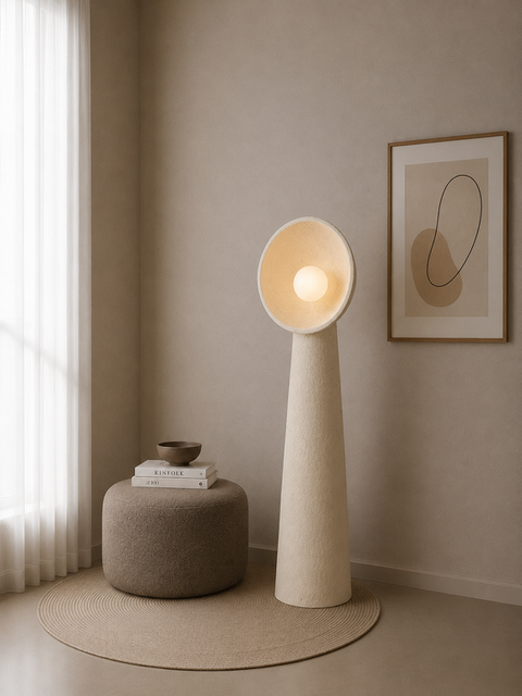 Modern Beige Floor Lamp