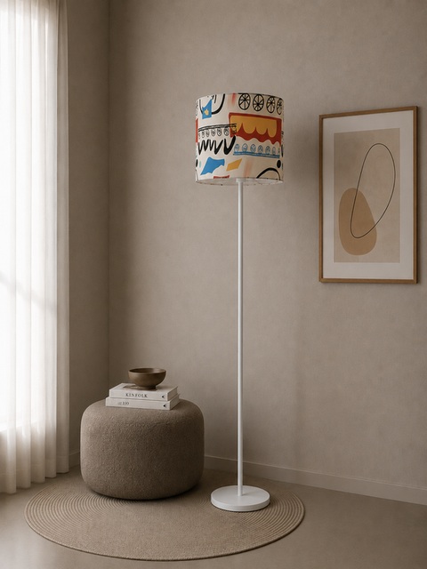 Minimal Printed Floor Lamp