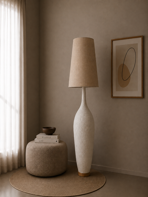 Minimal Linen Table Lamp
