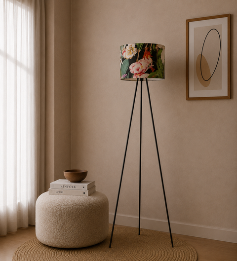 Colorful Tripod Floor Lamp
