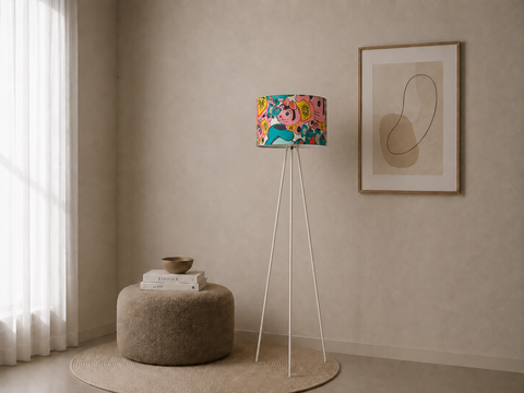 Decorative Kids White Floor Light