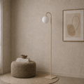 Modern Light Beige Floor Lamp