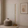 Gold LED Floor Lamp