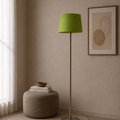 Modern Green And Silver Torchiere
