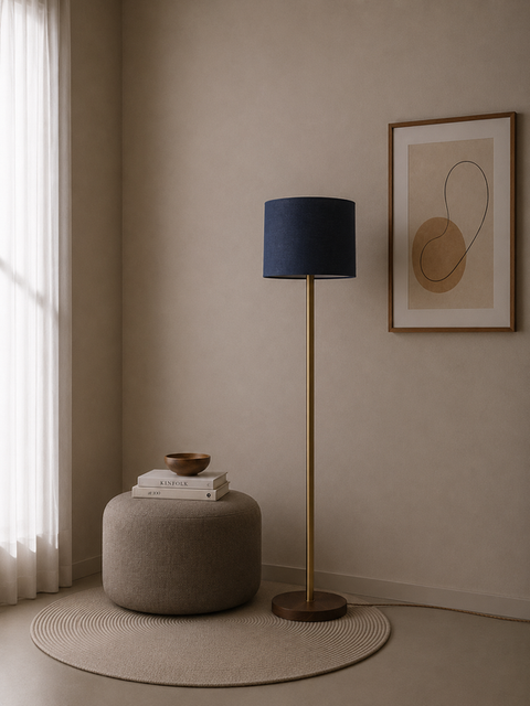 Minimalist Blue Floor Lamp