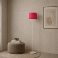 Modern White And Pink Torchiere
