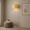 Modern White And Yellow Floor Lamp