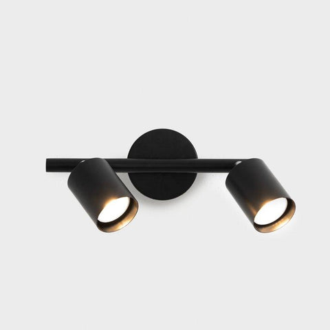 Sleek Black Matte Track Wall Light