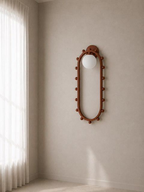 Oval Metal Balls Wall Lamp