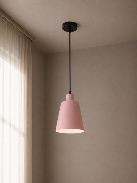 Industrial Pink Single Pendant