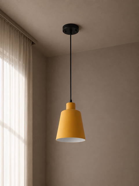 Playful Yellow & White Pendant