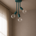 Minimalist Turquoise Ceiling Lamp