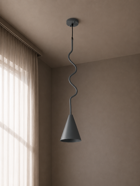 Single Pendant Grey Celling Unit