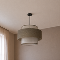 Transparent With Linen Pendant Ceiling