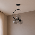 Stylish Curved Black Pendant Ceiling