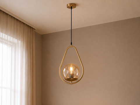 Modern Gold Single pendant