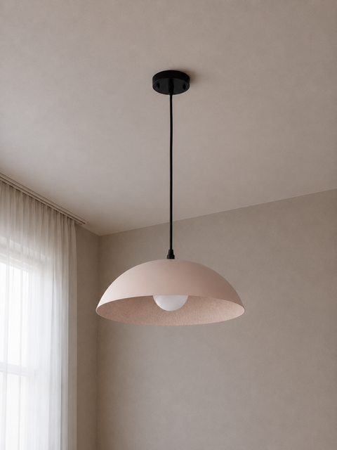 Modern Sandy Metal Shade Pendent