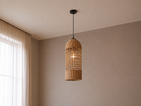 Larg Bamboo Shade Pendent