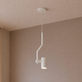 White Sharp Line Single Pendant