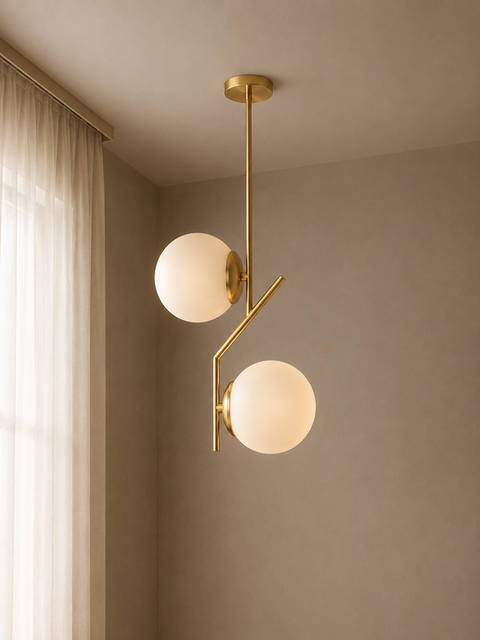 Industrial Golden Single Pendant