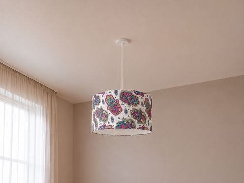 Modern Printed Single Pendant