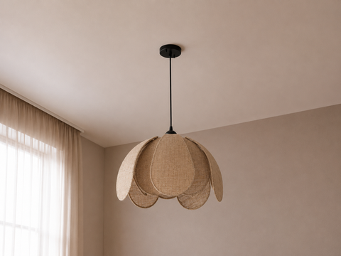 Boho Biege Shade Pendant