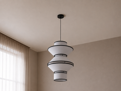 Modern White And Black Celling