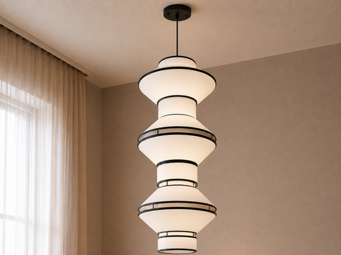 Modern White And Black Celling