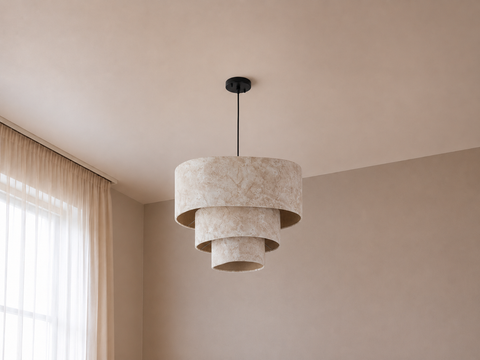 Triple Layer Sculptural Pendant