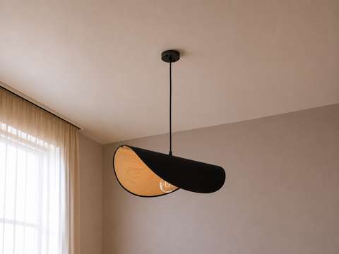 Modren Black & Gold Shade Pendant