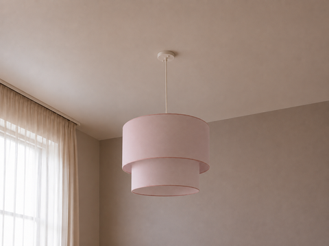 Contemporary Pink Powder Shade Pendant Ceiling