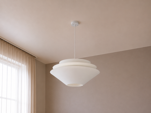 Stylish White Shaded Pendant