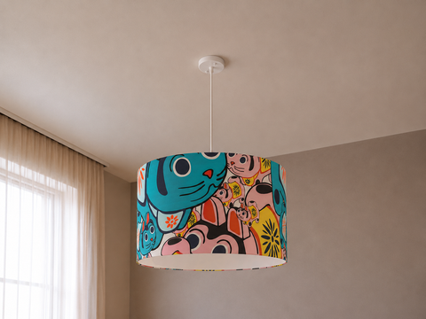 Modern Printed shade Pendant