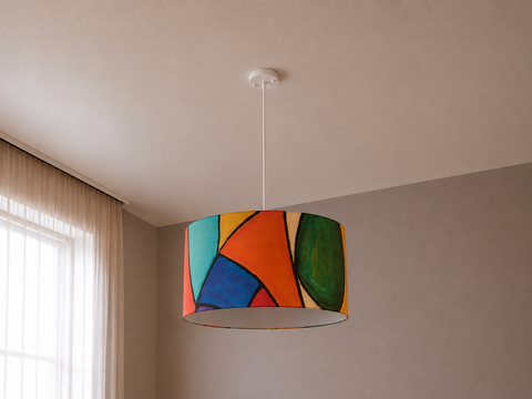 Modern Printed shade Pendant